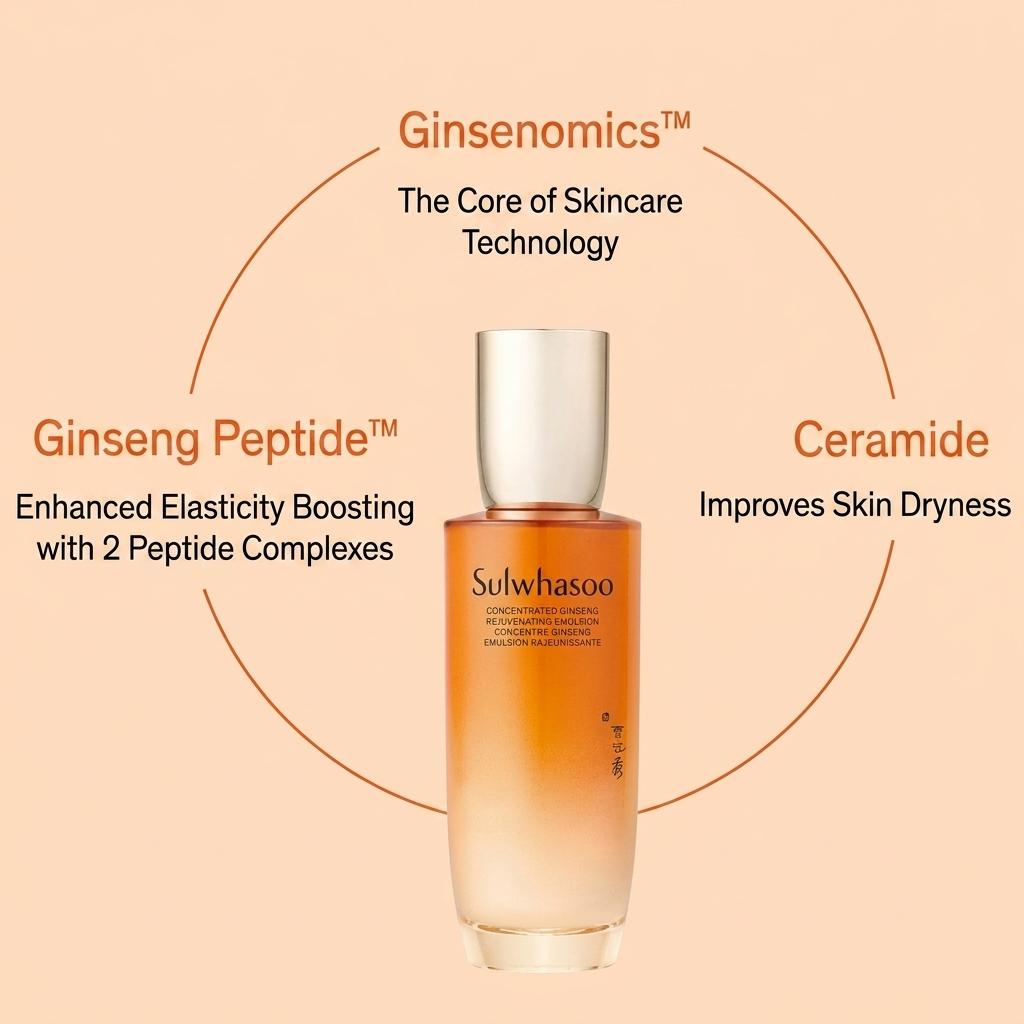 Sulwhasoo Концентрированная омолаживающая эмульсия с женьшенем 125 мл (+Бесплатный подарок)