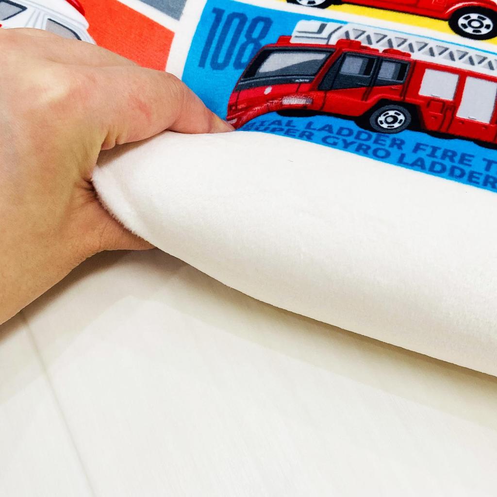 MORIPiLO Tomica Junior Soft Memory Foam Police Fire and Ambulance Micro with Tomica Morishita Pillows Children's Pillow, Low-Profile, Pillow, Car,