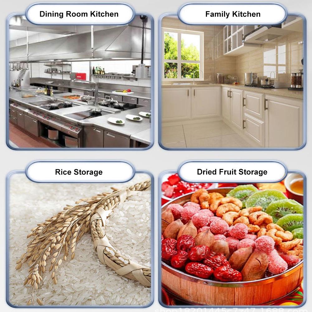 6/12L Stainless Steel Kitchen Canister with Seal Lid Food Oil Sugar Milk Storage Bucket with Handles for Household Kitchen