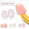 2pcs Glans Penis Enlargement Sleeve Lock Sperm Cock Ring Penis Enlarger Ejaculation Delay Toy Sm Sex Products Sex Shop