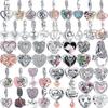 925 Silver Heart Pendant Puzzle Friendship Friends Mom Eternal Shine Beads Fit Original Charms Bracelet Fine DIY Jewelry