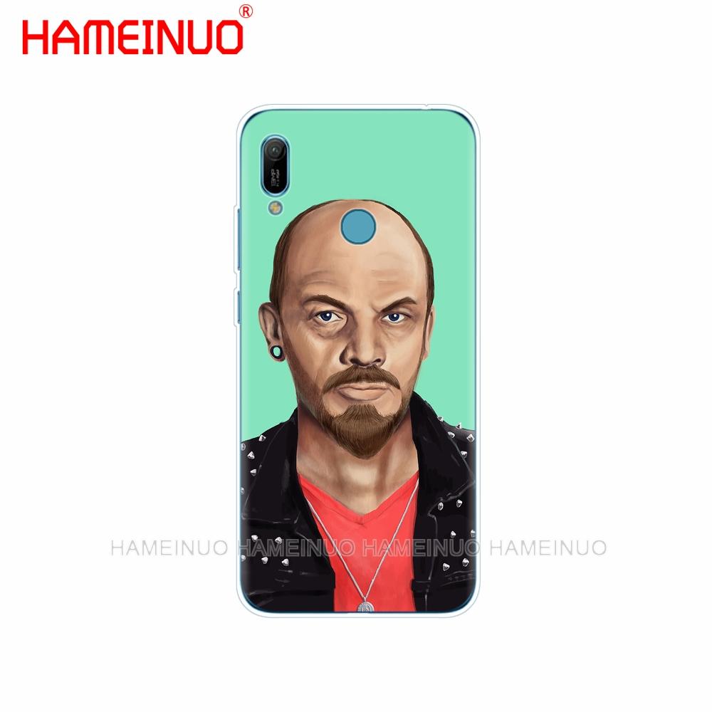 Силиконовый чехол для телефона huawei Y5 Y6 Y7 Y9 PRO PRIME 2019 honor 8s 8a 20 LITE PRO 10i view 20 V20 lenin флаг Советского Союза