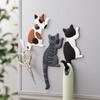 New Fashion Cute Creative Multifunction Cat Magnetic Wall Mount Hook Refrigerator Sticker Fridge Magnet Decor Hanger Holder Hook
