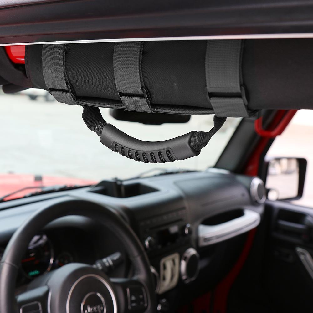 Roll Bar Grab Handle Storage Bag for Jeep Wrangler CJ YJ TJ JK JL & Gladiator JT Car Accessories, 1Pcs 