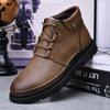 Men Boots Leather Tooling Shoes Classics Men's Winter Boot Leisure Work Shoes Retro Style Casual Footwear Zapatillas Para Hombre