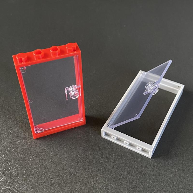 Применимый строительный блок Мелкозернистый строительный блок Строительные аксессуары 60616 Стекло 60596 1X4X6 Дверная рама 6064030