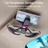 2Pcs Car Sun Visor Glasses Holders Adjustable Secure Mount with Card Clip