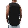 Muscleguys Summer Fitness Sweat-absorbing Breathable Sleeveless T-shirt Fashion Brand Printing Vest Men's Outer Wear Street Fashion Tops