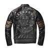 Китайский размер натуральное пальто из коровьей кожи натуральная кожаная одежда мужская мотоциклетная куртка с вышитым черепом для езды на мотоцикле осенняя азиатская куртка размера 6XL