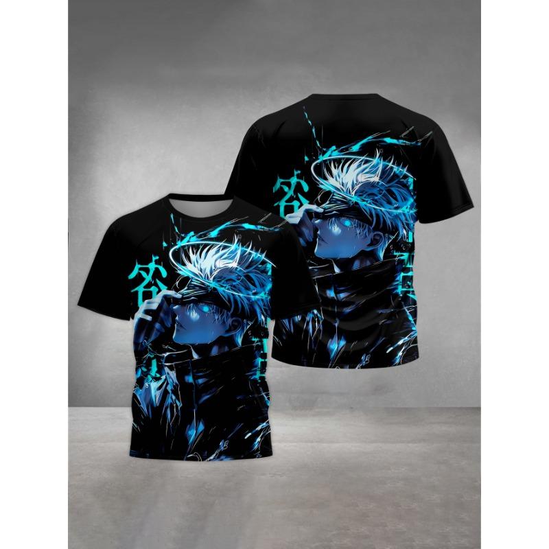 Jujutsu Kaisen Satoru Gojo Print Baby Clothing 5 To 14 Years Male Outdoor Clothes for Children Boy Girl Child T-Shirt Top Shirts