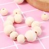 Unfinished Charms Bracelet Jewelry Making Round Balls Loose Beads Necklace Accessories Wood Beads