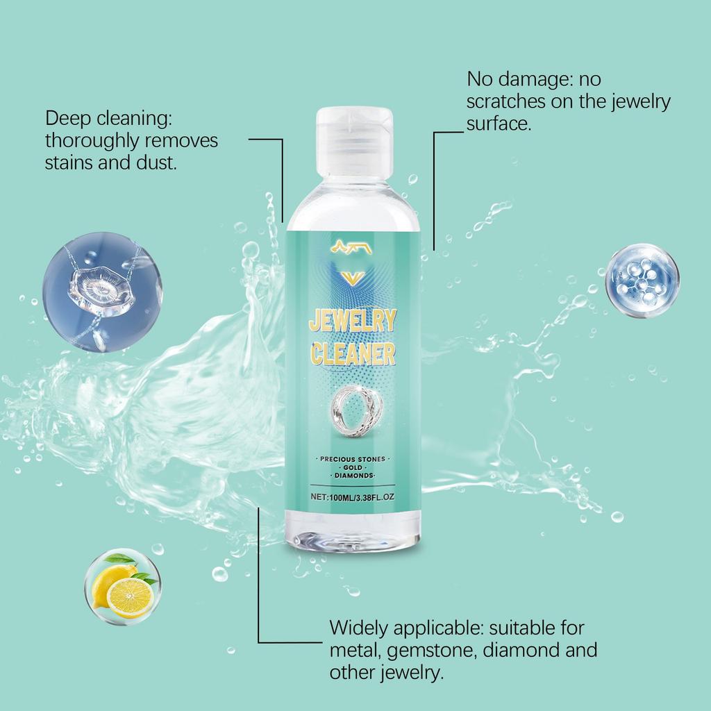 Чистящее средство для ювелирных изделий, бусины для ухода за ювелирными изделиями, чистящее средство для ухода, бриллиантовый жемчуг, средство для удаления металла, 100 мл