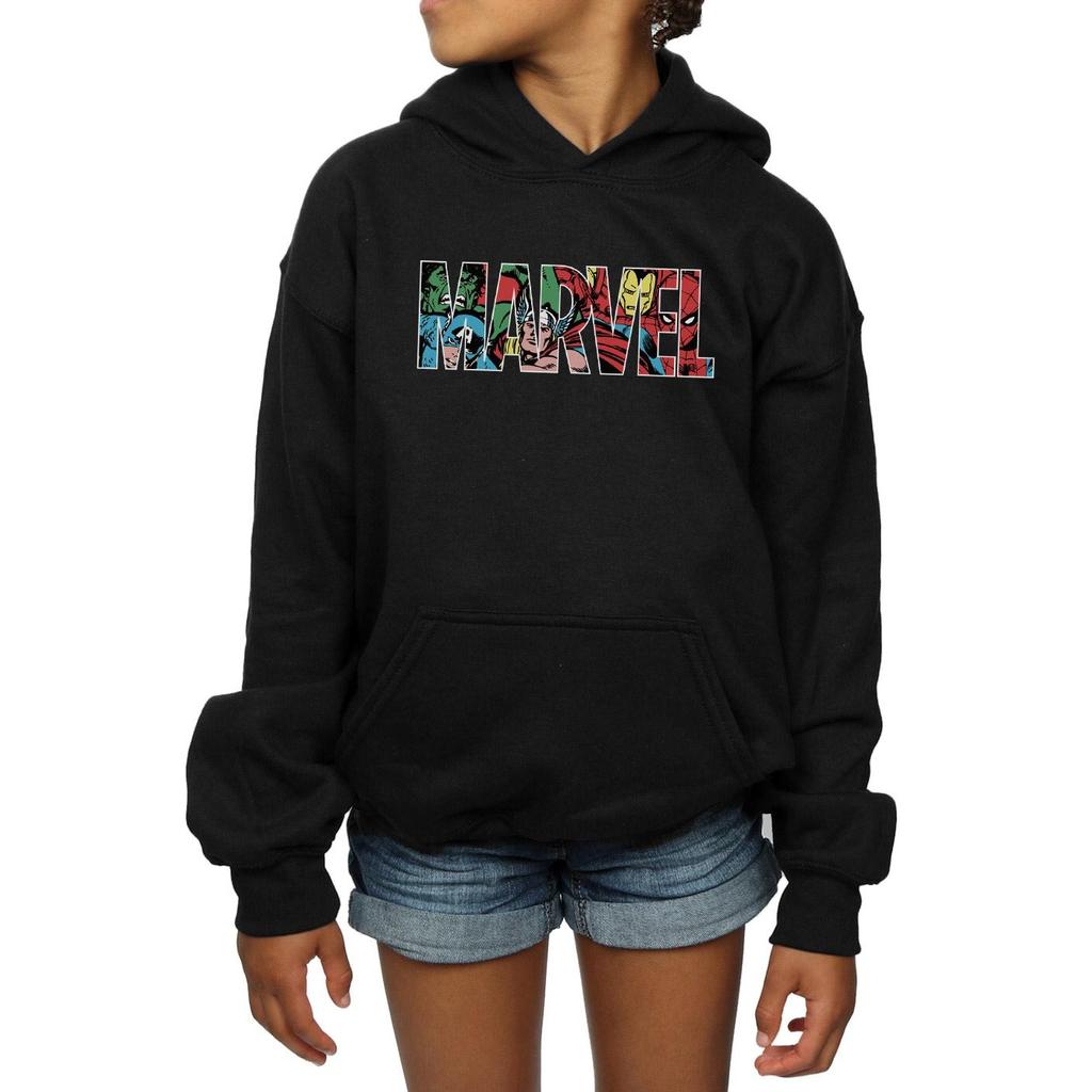 Marvel Comics Girls Logo Character Infill Hoodie