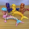 Пластиковая 3D-печатная фигурка русалки, многосуставная, 6 цветов, модель-симуляция животного, подвижная русалка, настольные украшения, для детей