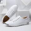 Fashion Men's Shoes Light PU Leather Casual Shoes New Comfort Walking Flats Lace Up Sneakers for Men Vulcanize Shoes Big Size48