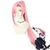 Women Anime SK8 Cherry Blossom Cosplay Wig Long Straight Pigtail Pink Ponytail Heat Resistant SK8 the Infinity SK Eight