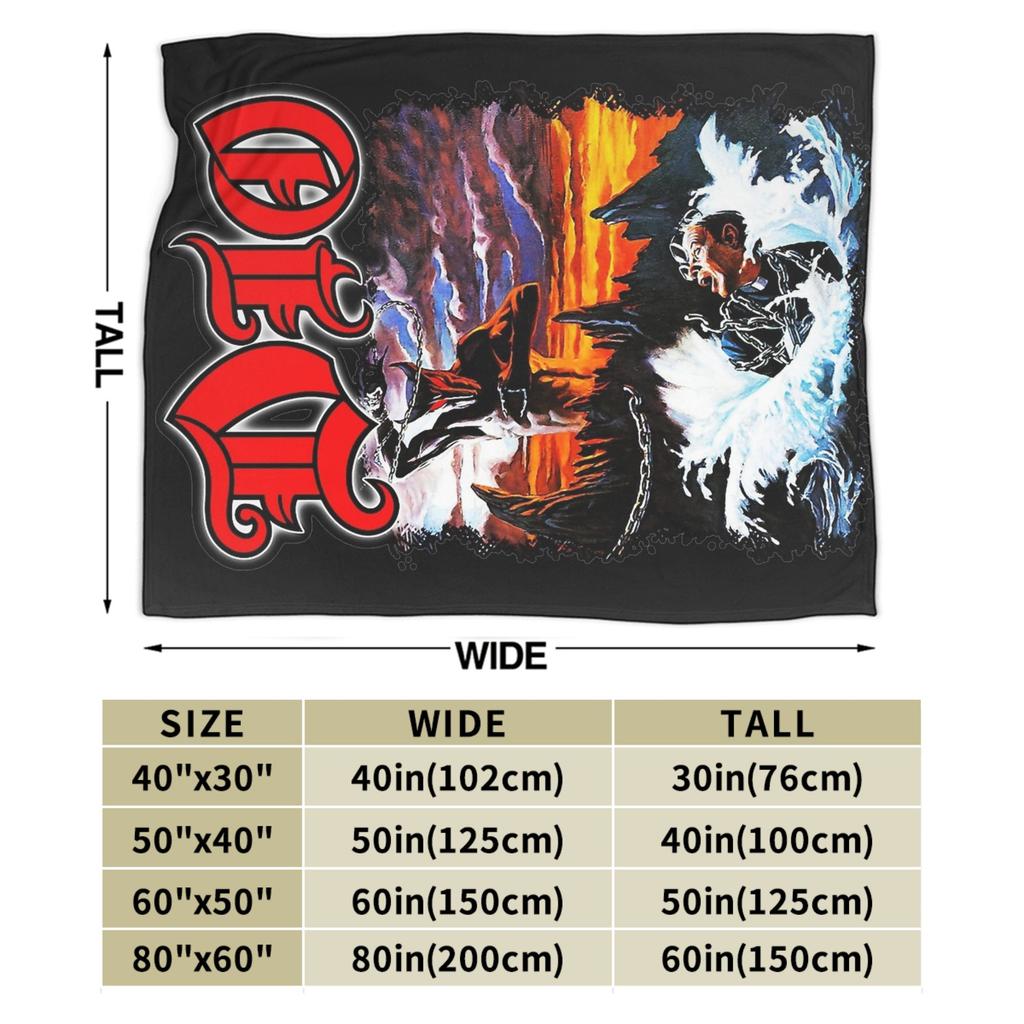 Dio Genre Rock The Last in Line Tour Blanket Flannel Summer Multifunction Super Warm Throw Blanket for Home Car Bedding Throws
