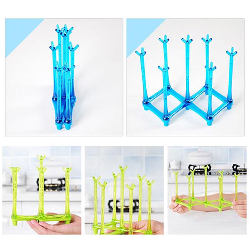 Foldable Toddler Feeding Bottle Drying Rack Cup Holder Drainer Dryer Tableware Storage Dryer Cupboards Container Kitchen Tools