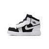 Air Jordan 1 TD Удобные Высокие Детские Кроссовки Черно-Белые Для Младенцев и Малышей AR6352-113