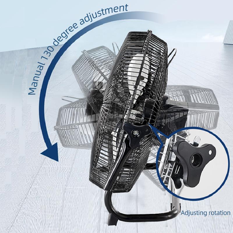 14 Inch Portable Solar Fan,Rechargeable Fan with Solar Panel Powered and AC Charger Dual Input for Camping,Fishing Outdoors