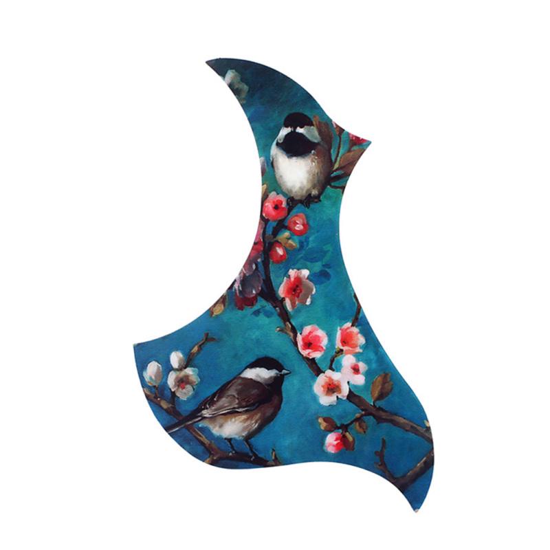 Универсальная накладка на акустическую гитару Folk Pickguard с рисунком Love Bird, наклейка на гитару 40-41 дюйм