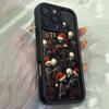 Чехол JT477 "Череп на рождественской елке" для iPhone 17 16 15 14 Pro Max Samsung S26 S25 Ultra A17 A07 A56 A16 Xiaomi 15T Redmi 15c 14C