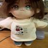1 set T-shirt 20cm Cotton Doll Clothes Cartoon Dog Plush Doll Clothes  Doll Accessories
