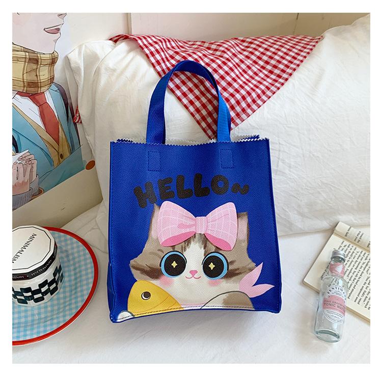 Трендовая сумка-тоут сувенир мультяшная капибара студенческая сумка большой вместимости сумка для хранения