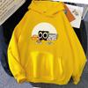 Luo Xiao Hei Cat Cartoon Printing Hoodies Winter Fleece Kawaii Printing Sweatshirts Streetwear Casual Women Comfort Pullover