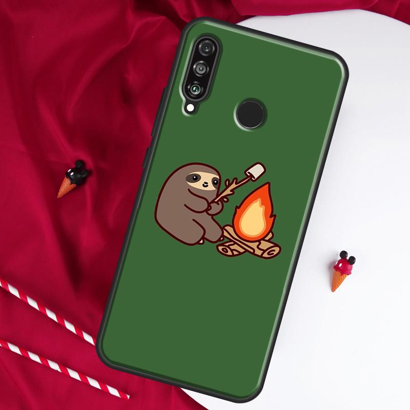 Sloth Animal Cute For Huawei Nova 9 SE 10 5T Y90 Y70 Y60 Y61 Y91 Y72 12i 12s 11i P60 Pro P20 P30 P40 Lite Case