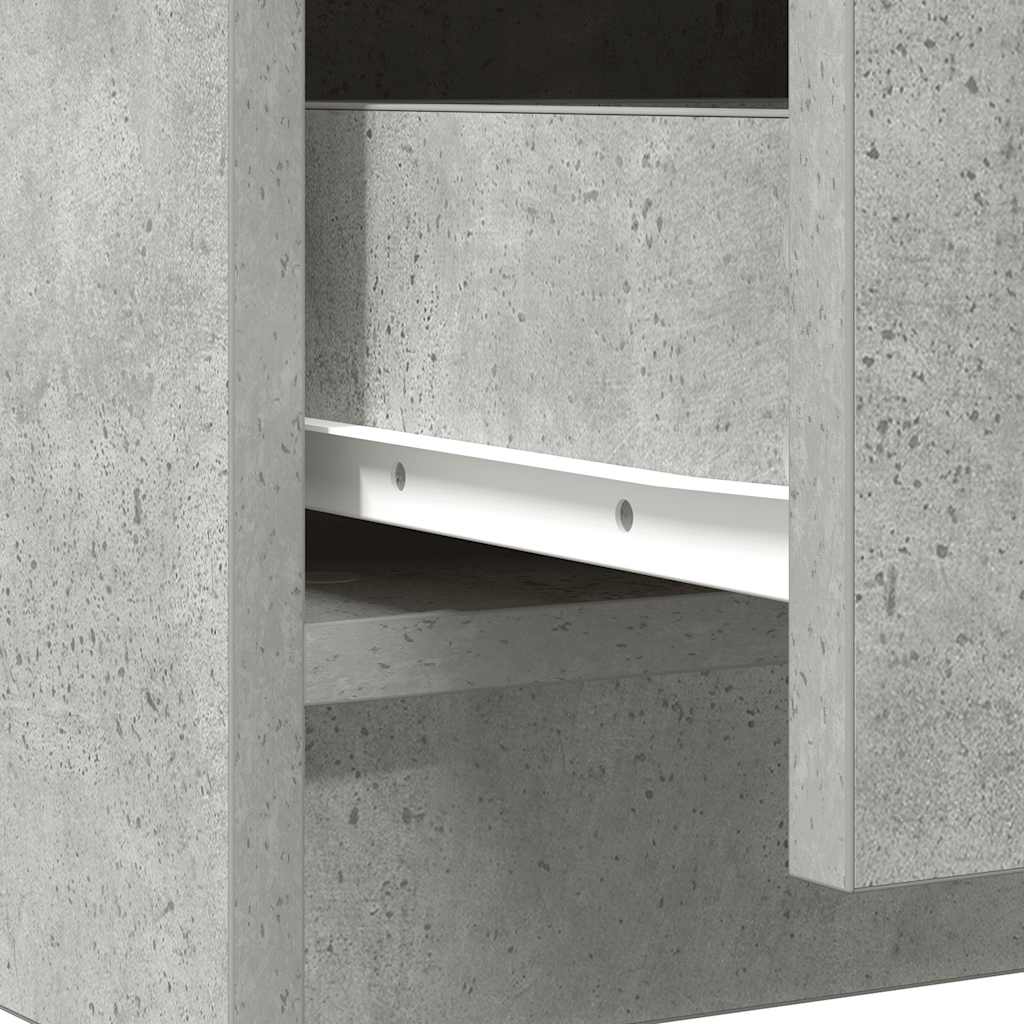 Sideboard with Drawers Concrete Grey 71 x 35 x 84 cm Engineered Wood