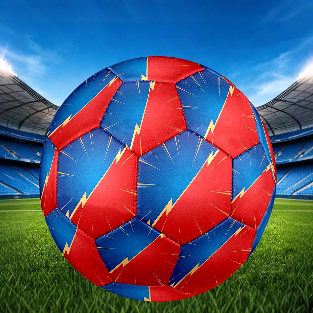 1pc Superhero Background Theme Soccer Ball Football, Size 5, Lightweight PVC, Durable Outdoor Training Soccer Ball, Gift m61490