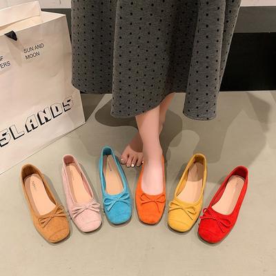 Вечерние туфли с французским бантом Туфли Мэри Джейн женские 2025 ранняя весна новые мягкие одинарные туфли балетки с юбками