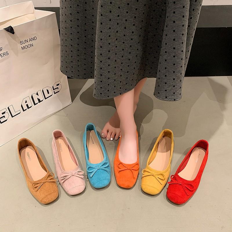 Вечерние туфли с французским бантом Туфли Мэри Джейн женские 2025 ранняя весна новые мягкие одинарные туфли балетки с юбками