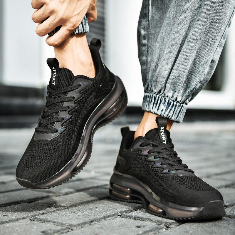 Мужские повседневные мужские кроссовки, модные синие удобные кроссовки для бега, тенниса, ходьбы, бега, спортивная роскошная спортивная обувь для мужчин