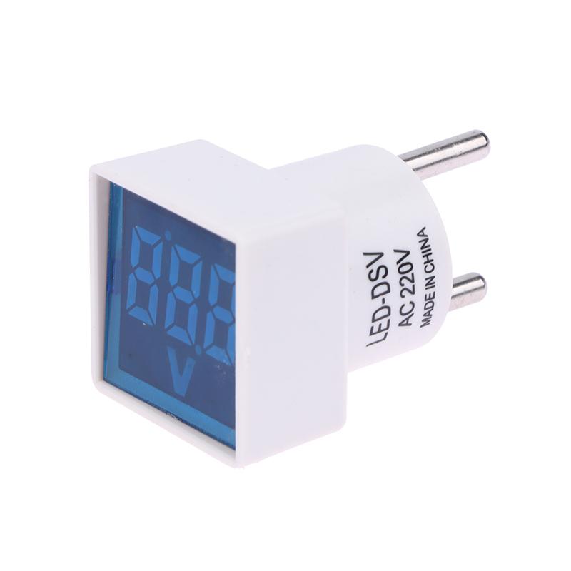 Квадратные цифровые напряжения указывают AC220V/230V Тестер домашней цепи Простая установка Универсальный домашний измеритель напряжения переменного тока