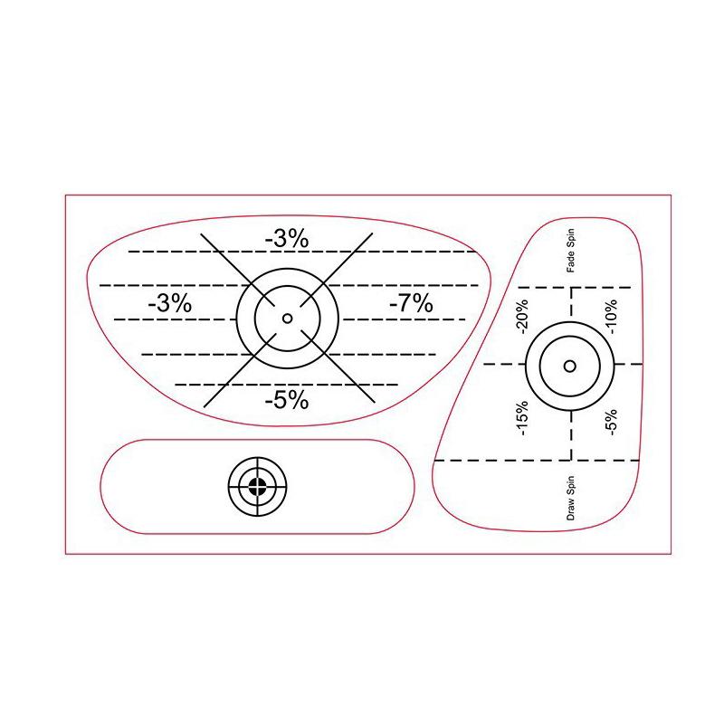 10Pcs Golf Club Face Impact Stickers Swing Training Aid Labels for Driver Iron Putter Practice Strike Tape to Correct Hitting Alignment Tool