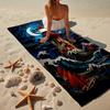 Lighthouse In Stormy Sea Beach Towel, Super Soft Microfiber, Gift for Her/Him, Birthday, for Pool, Beach, Travel, Home Decor Fan gifts