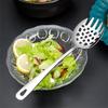 304 Stainless Steel Thicken Kitchen Public Spoon BBQ Spatula Long Handle Serving Soup Spoon Colander Salad Fork Cooking Utensils