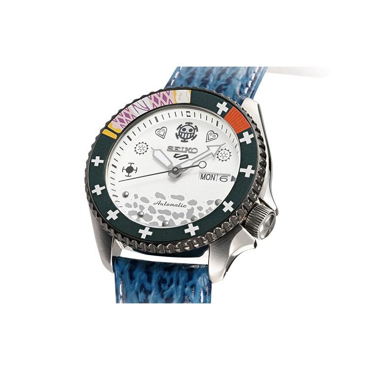 Seiko Мужские часы с механическим механизмом, стальной ремешок, белый циферблат SRPG99K1