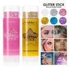 6 Color Sequins Glitter Gel Stick White Silver Pink Eyeshadow Face Body Painting Brighten Stage Makeup Flash Loose Sequins Cream