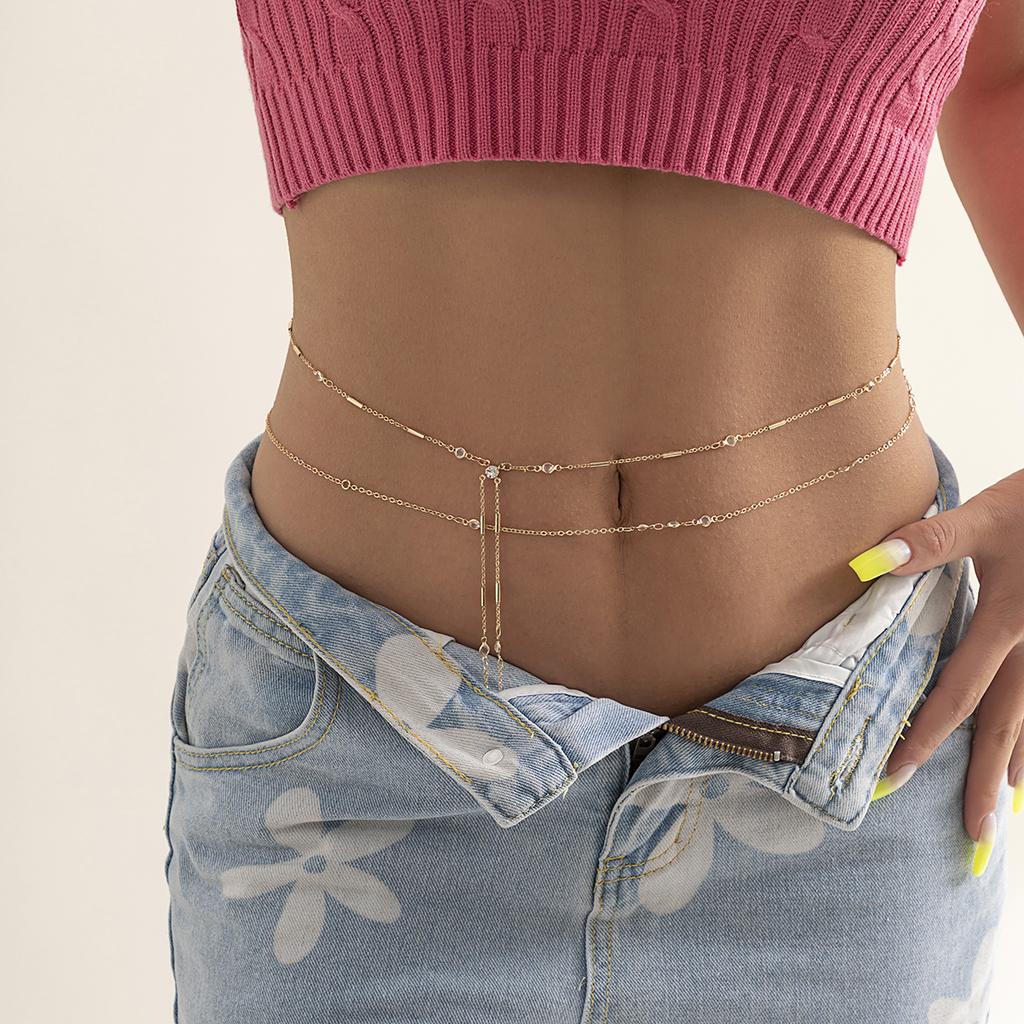 Layered Tassels Belly Chain Body Jewelry Women Trendy Sexy Summer Beach Waist Chain Belt 2026 Fashion Belly Dance Accessories