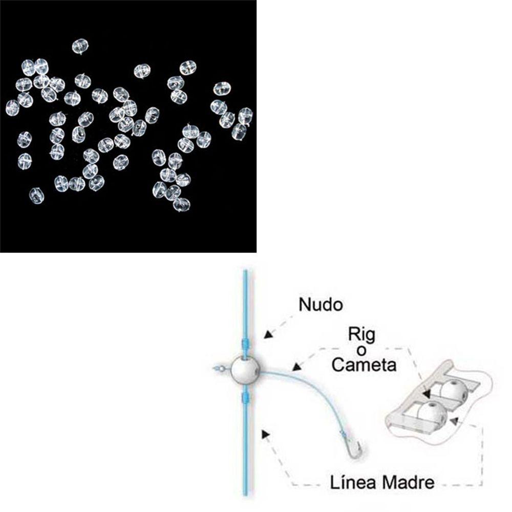 100 шт., 47 мм/50 мм, пластиковые пробки, поплавки, шарики, рыболовные крестики, бусины, двойная жемчужная дрель