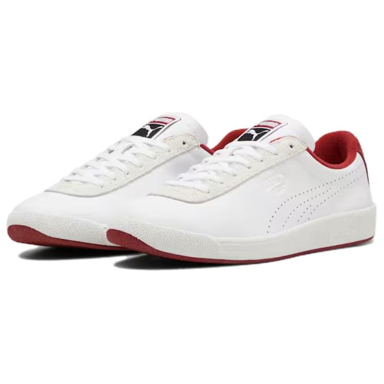 Puma Star Og Comfortable Lightweight Low-Top Sneakers Unisex Sneakers White Red 393199-04