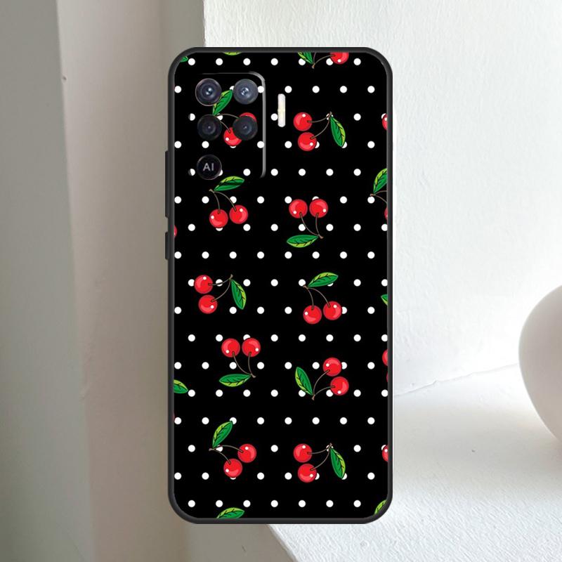 Чехол для телефона Food Fruit Red Cherry для OPPO A78 A98 A18 A38 A58 A5 A6 Pro A15 A17 A57 A16 A76 A96 A54 A74 A94 A40 A60 A80