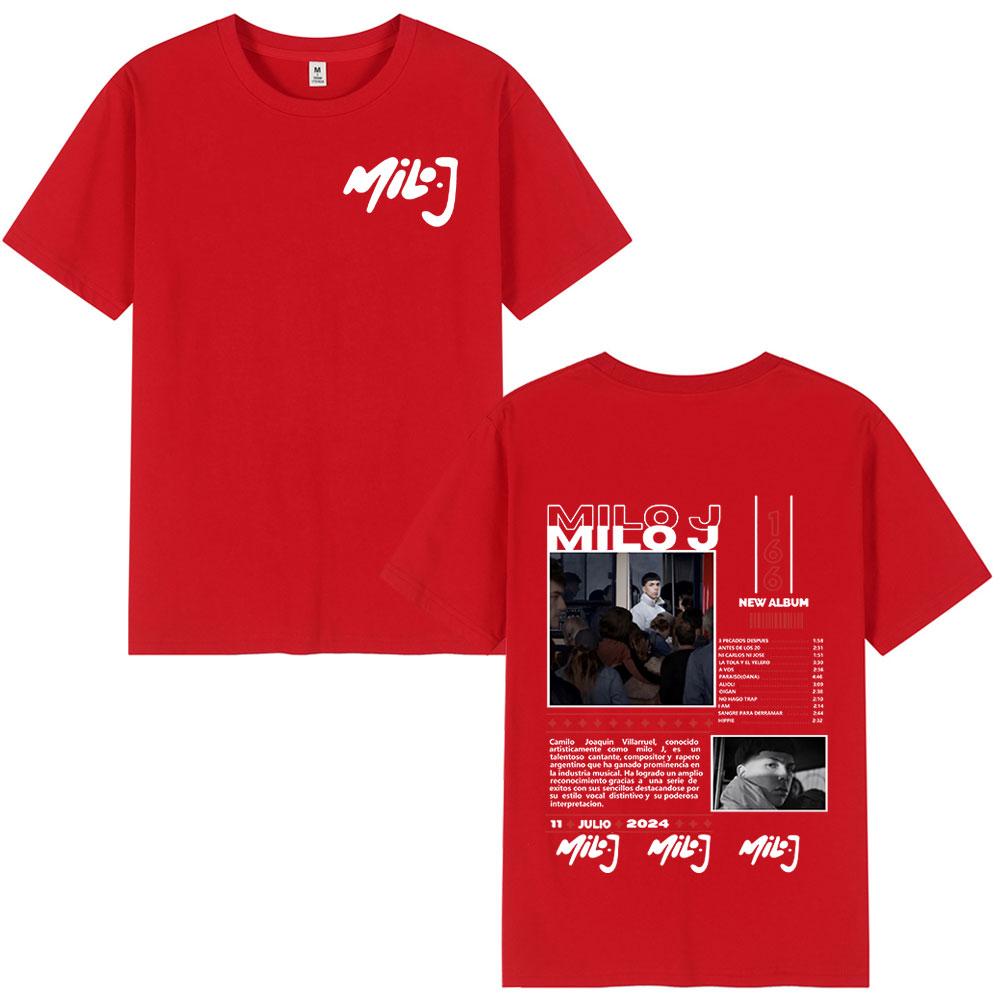 Rapper Milo J 166 Album Merch T Shirt Men Women Clothing Fashion Hip Hop T-shirt Cotton Casual Oversized Short Sleeve T-shirts