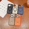 Магнитный матовый противоударный чехол для iPhone 17 Pro Max в стиле Mecha Color с ощущением кожи Apple 16