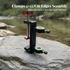 Heavy Duty Fishing Rod Holder Clamp for Deck Edge Degree Adjustable Aluminum