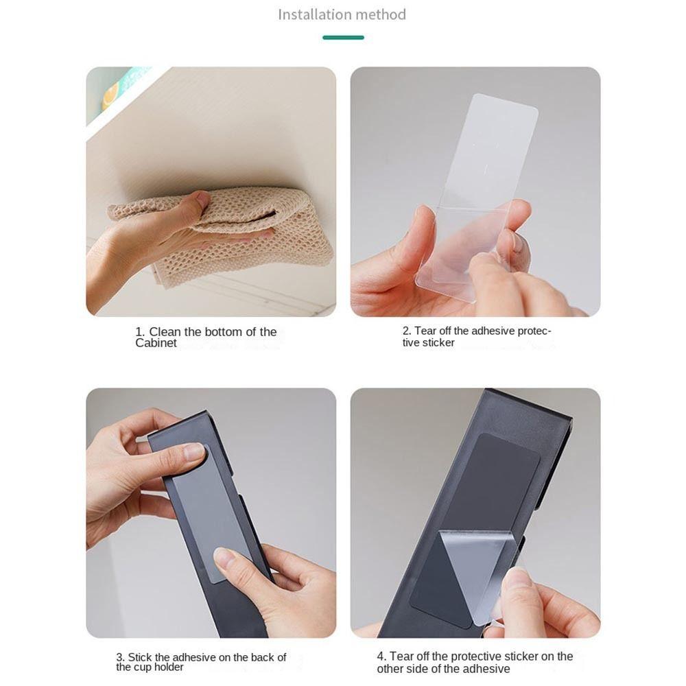 Держатель для бокалов без сверления, АБС-пластик, подставка для хранения бокалов, новые кухонные и барные принадлежности