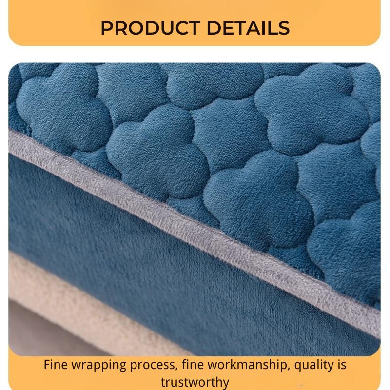 Цельная молочная бархатная хлопковая простыня на подкладке, кровать размера «queen-size», утолщенное покрывало, новый зимний флисовый защитный чехол для матраса